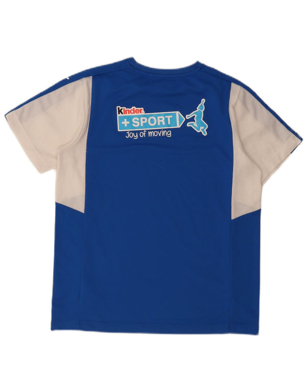 Puma T-shirt graphique Italia pour garçon 15-16 ans 2XL Bleu Colorblock