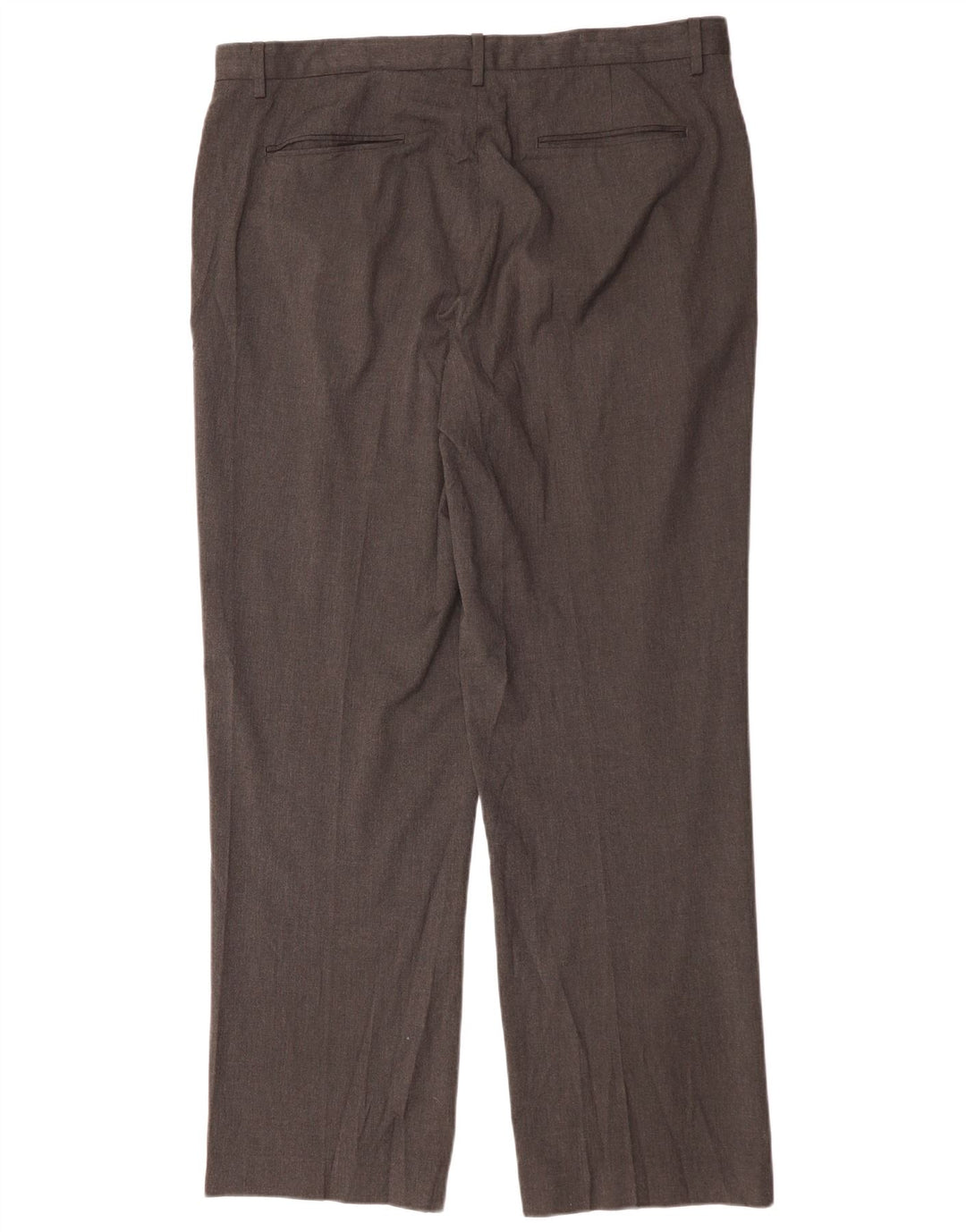 Calvin Klein Pantalon Chino Droit Homme W36 L32 Gris Polyester