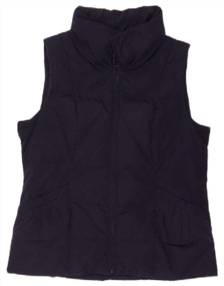 Monsoon Gilet rembourré pour femme UK 14 Medium Bleu marine Polyester