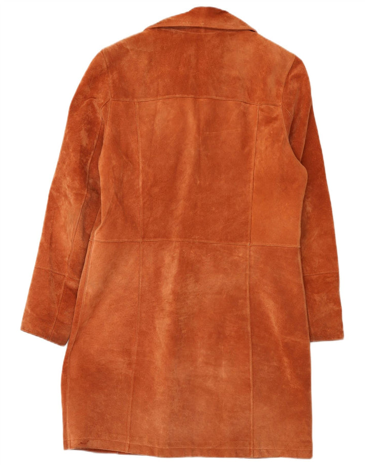 Biba Manteau en daim pour femme EU 38 Cuir marron moyen