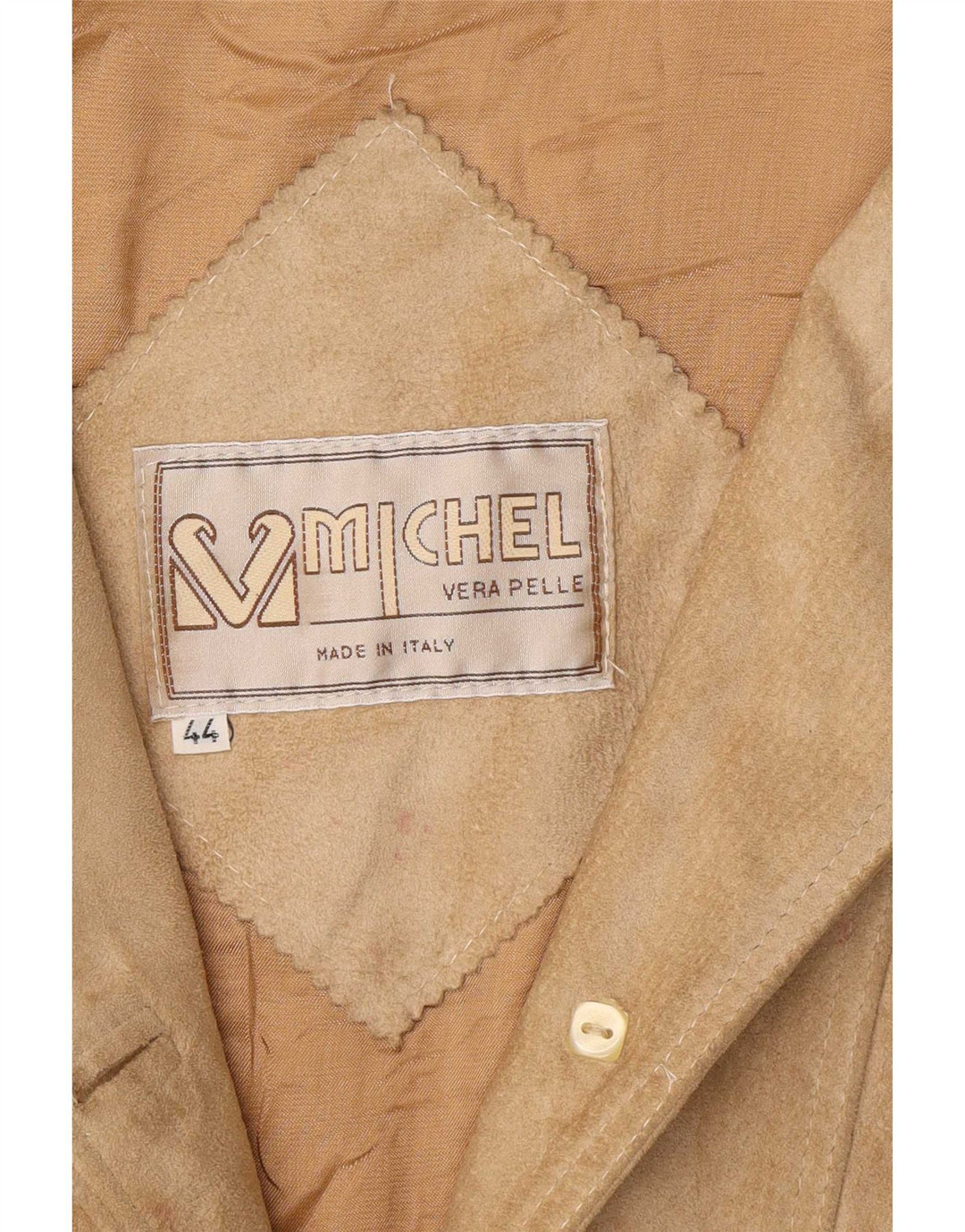 Michel Veste surdimensionnée en daim pour femme IT 44 Cuir beige moyen