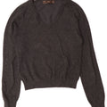 Zara Pull col V pour garçon 7-8 ans Petit Gris Coton