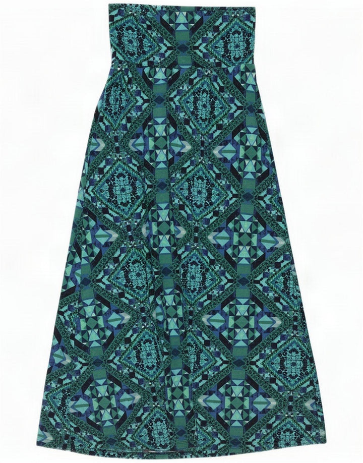 Mossimo Jupe longue femme Medium W28 Polyester géométrique multicolore