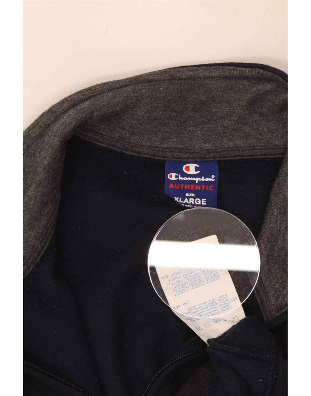 Champion Veste de Survêtement Homme XL Bleu Marine Coton