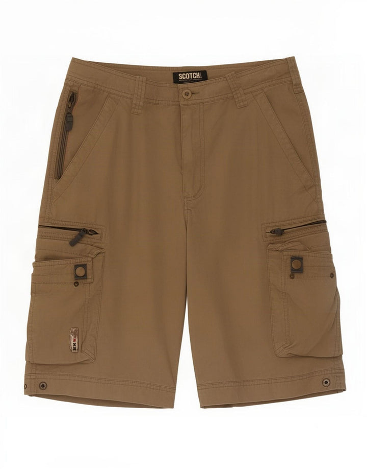 Scotch & Soda Short Cargo Homme Petit W29 Nylon Beige
