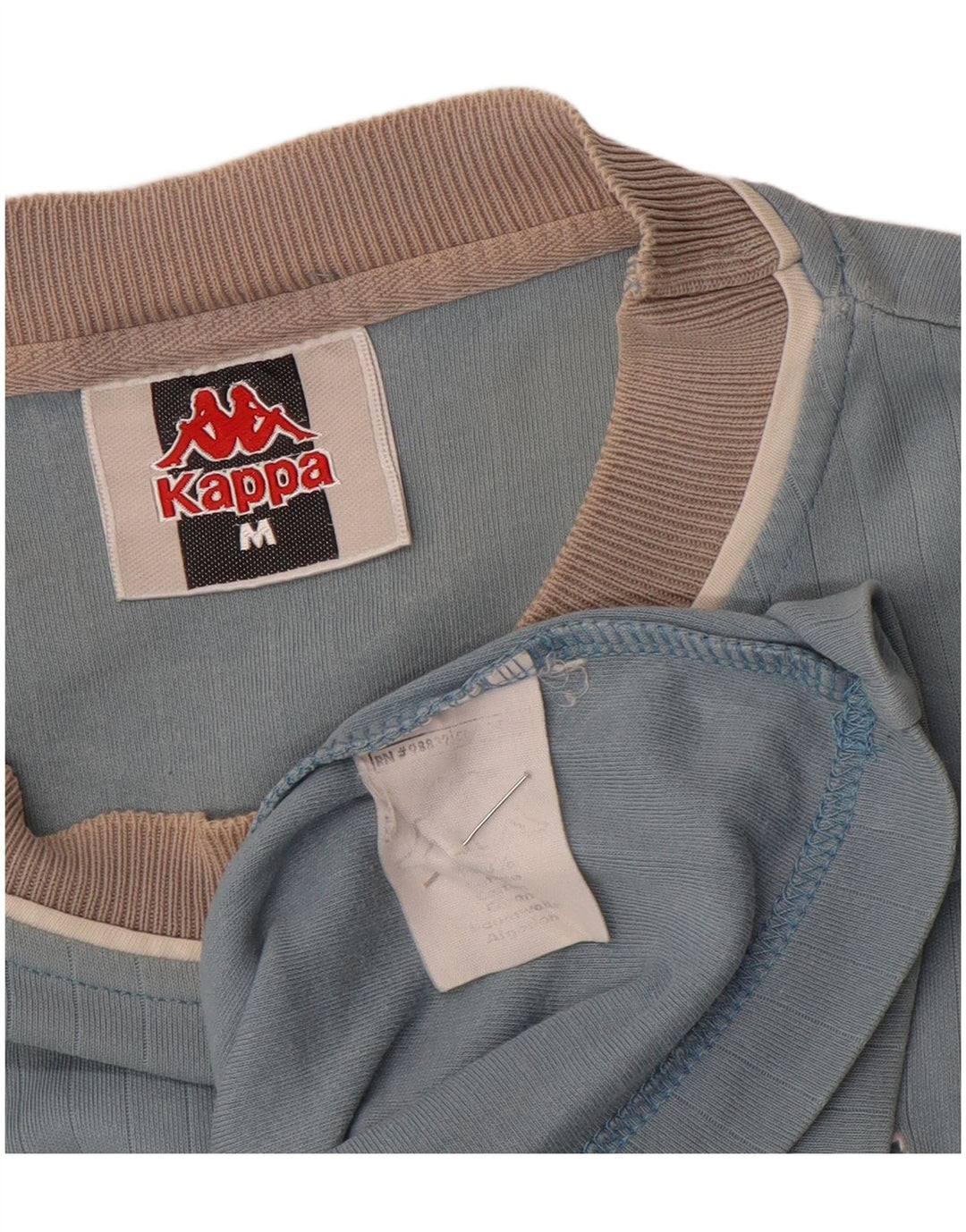 Kappa T-Shirt Homme Bleu Moyen Coton