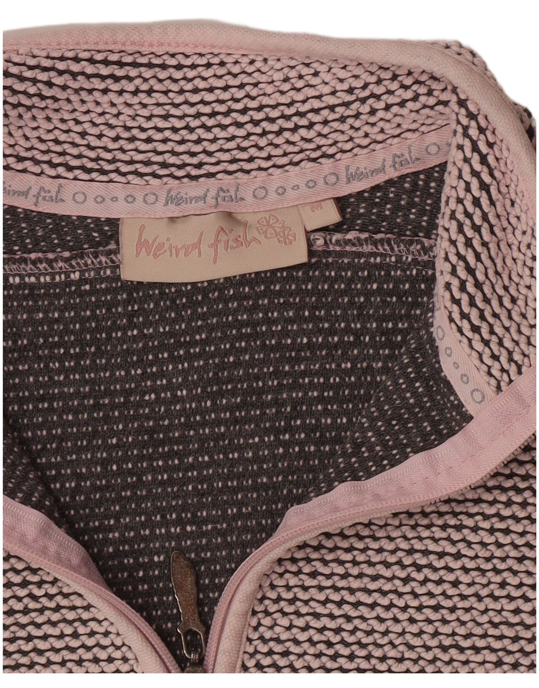 Weird Fish Sweat-shirt à col zippé pour femme Rose moyen UK 12