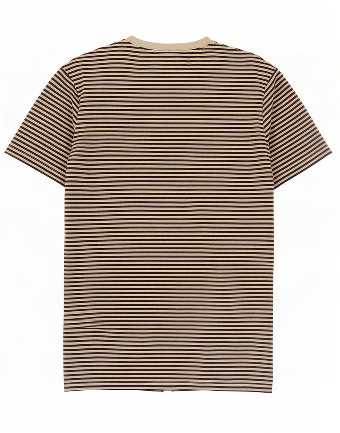 Fred Perry T-shirt pour homme en coton à fines rayures blanches