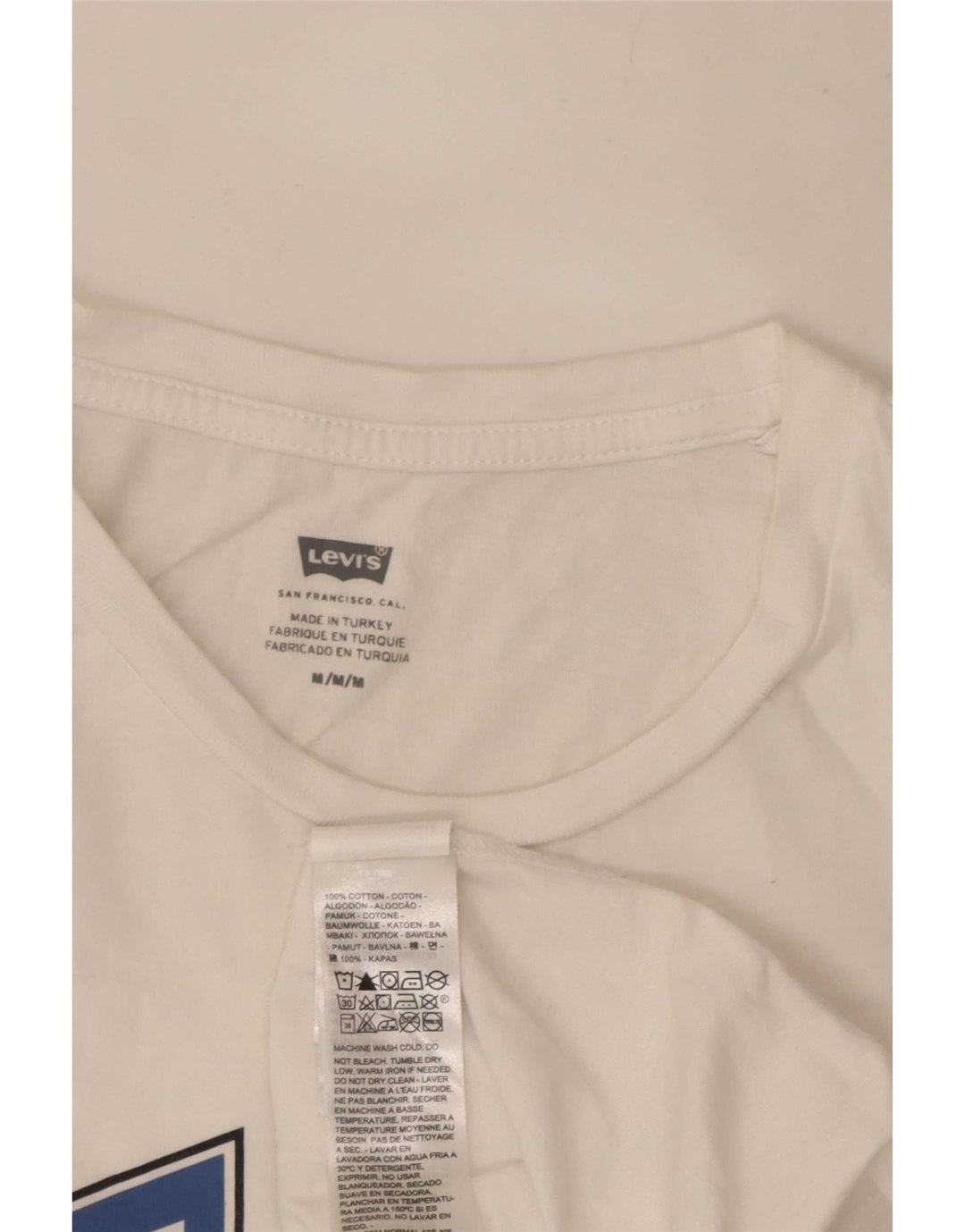 Levi's Tee-Shirt Graphique Homme Blanc Moyen Coton