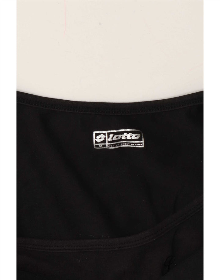 Lotto Débardeur Graphique Femme UK 12 Moyen Noir Polyester