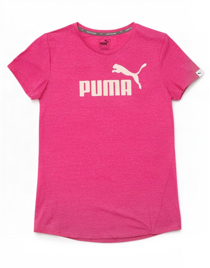 Puma T-shirt graphique pour femme UK 12 Rose moyen