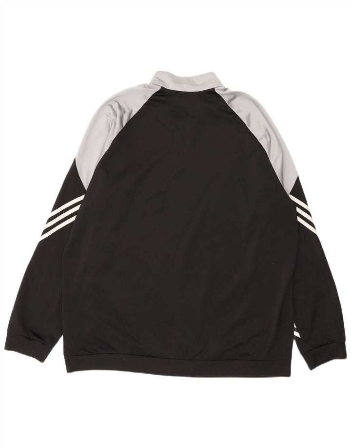 Adidas Veste de survêtement pour homme 2XL Noir Colourblock Polyester