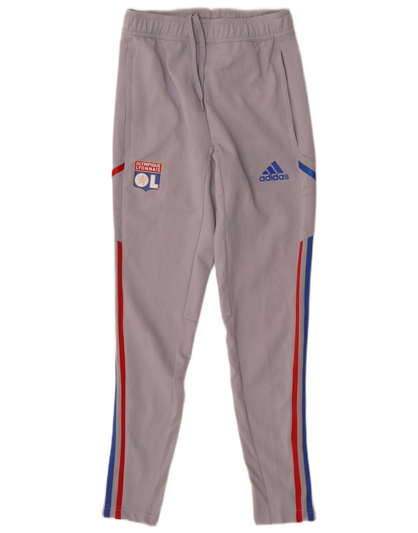 Adidas Pantalon de Survêtement Graphique Olympique Lyonnais XS Gris Homme