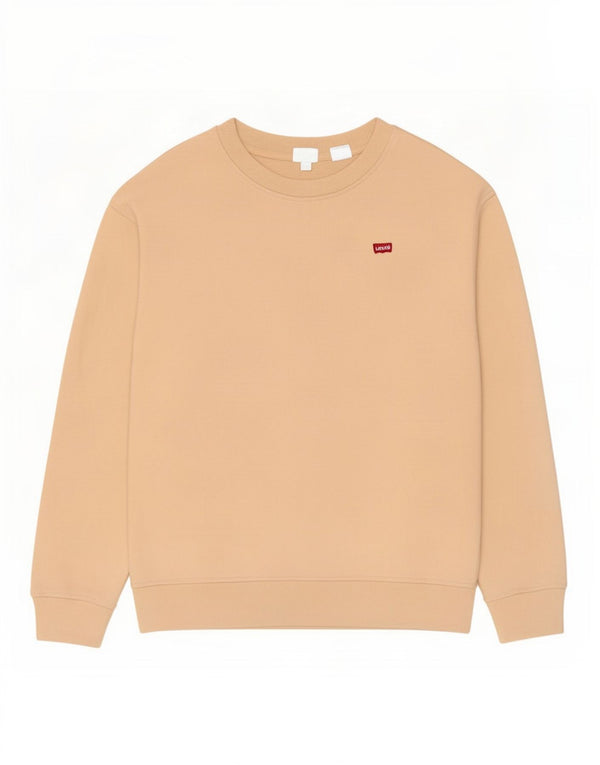 Levi's Sweat Oversize Femme UK 10 Petit Beige Coton