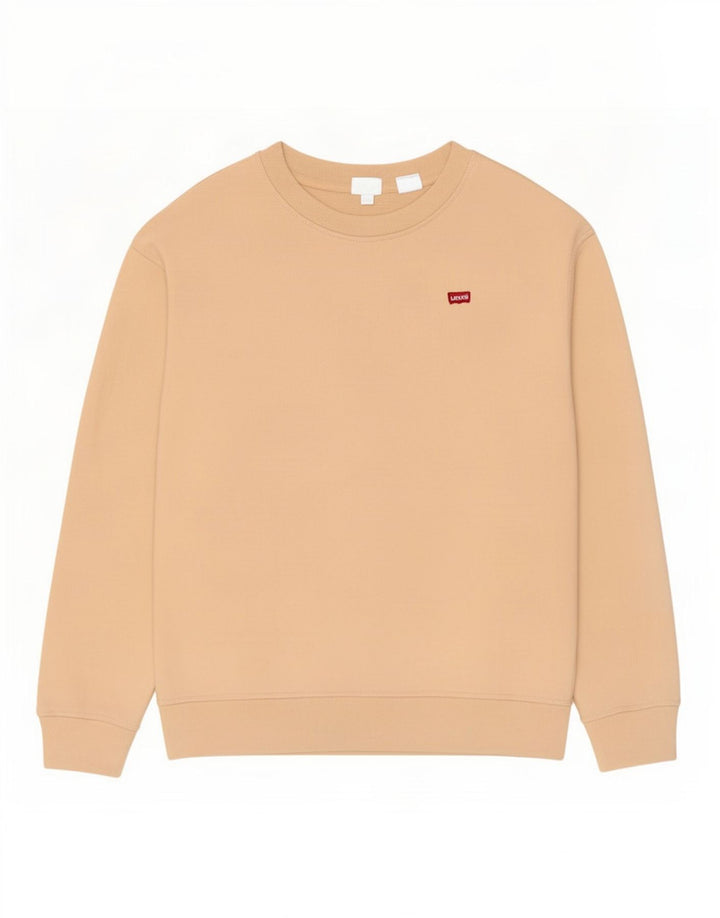 Levi's Sweat Oversize Femme UK 10 Petit Beige Coton