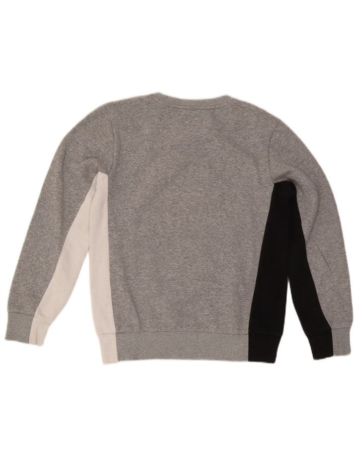 Converse Sweat-shirt graphique pour garçon 12-13 ans Gris Large Colorblock