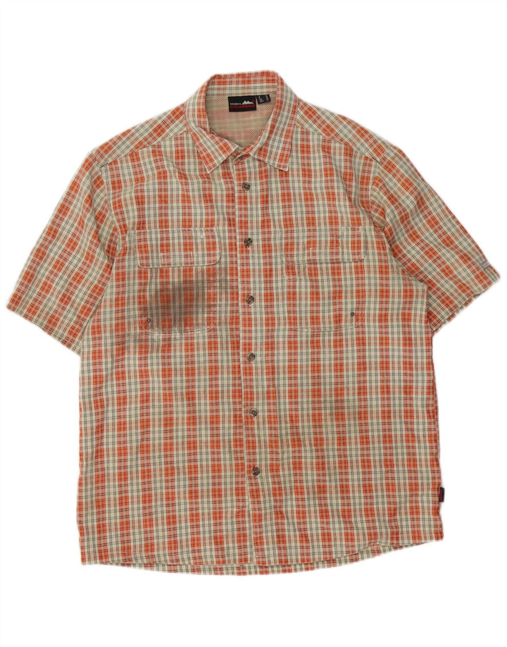 High Colorado Chemise à manches courtes pour homme à carreaux orange moyen
