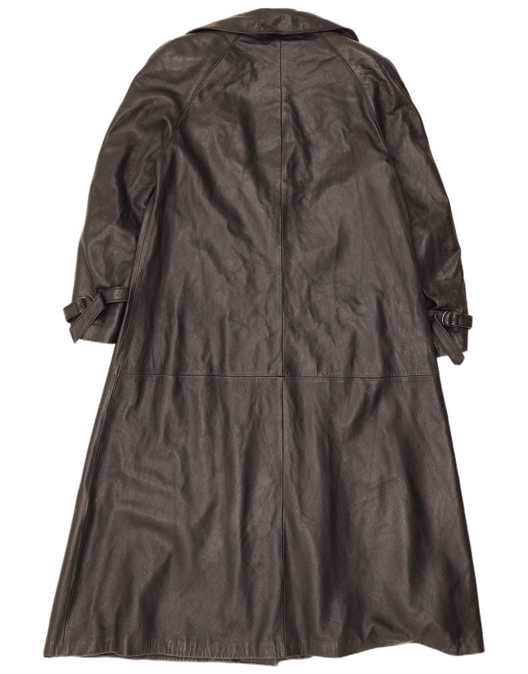 Sacip Manteau en Cuir Femme IT 42 Moyen Noir