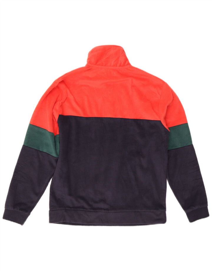Coveri Pull Polaire à Col Zippé Homme Multicolore Colorblock