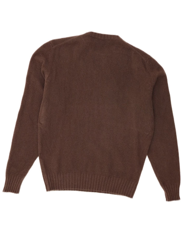 Filippo De Laurentiis Mens Crew Neck Jumper Sweater IT 50 Medium Brown