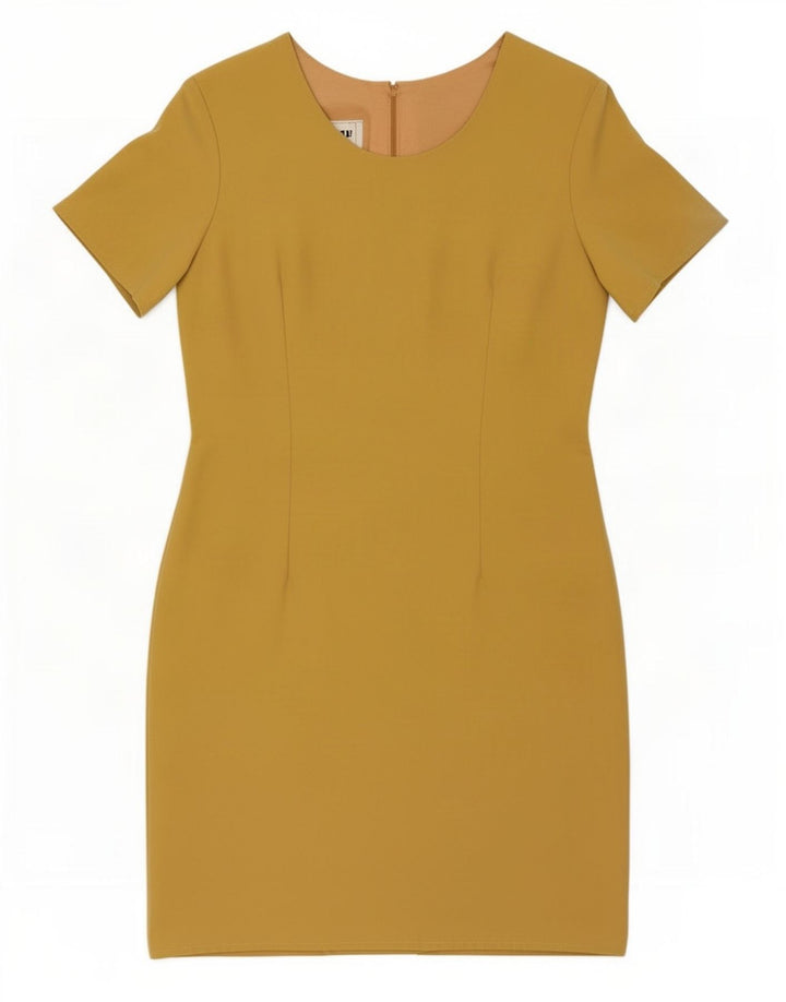 Sasha Robe fourreau pour femme UK 44 Large Jaune Polyester