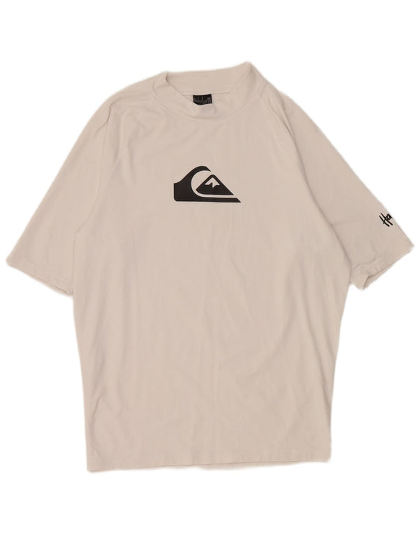Quiksilver T-Shirt Graphique Homme Top 2XL Blanc Nylon