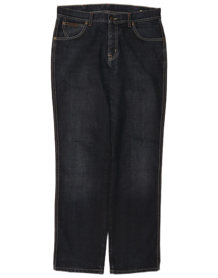Wrangler Jean Droit Texas Homme W35 L32 Bleu Marine Coton
