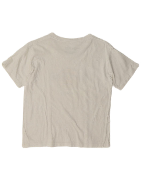 Hard Rock Cafe Dublin Graphic T-Shirt Top UK 14 Grand Coton Blanc