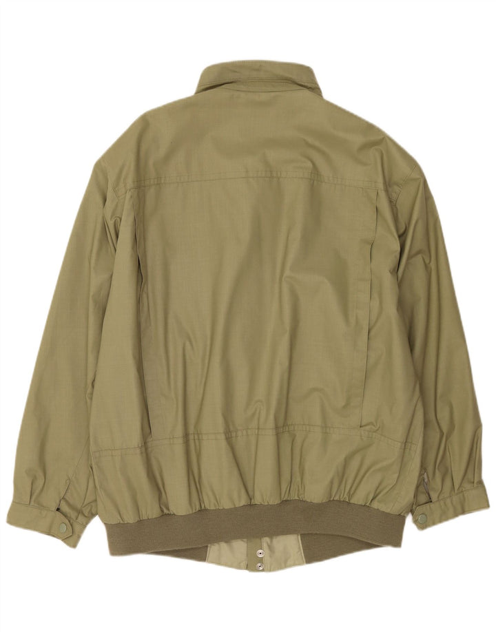 Veste Bomber Homme Vintage IT 60 5XL Vert Polyester