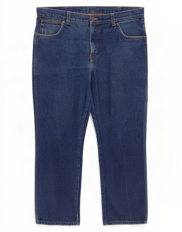 Wrangler Jean droit coupe droite W36 L30 pour homme en coton bleu