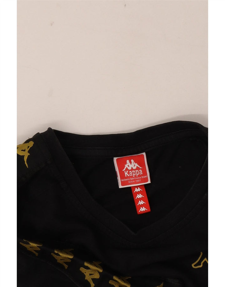 Kappa T-Shirt Graphique Homme Noir Moyen