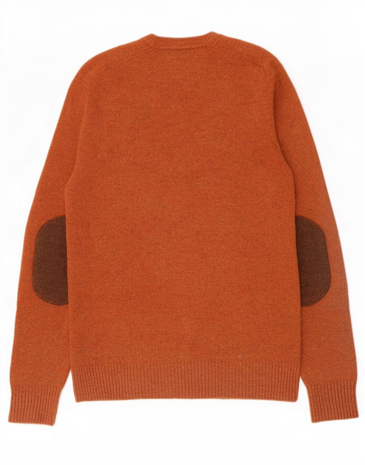 Gap Pull à col rond pour homme en laine d'agneau marron