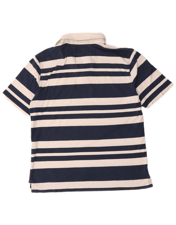 Crew Clothing Polo Rugby Homme XL Bleu Marine Rayé Coton