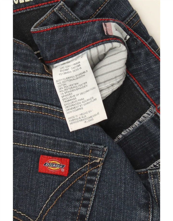 Dickies Jean bootcut pour femme US 16 2XL W36 L33 Bleu Coton