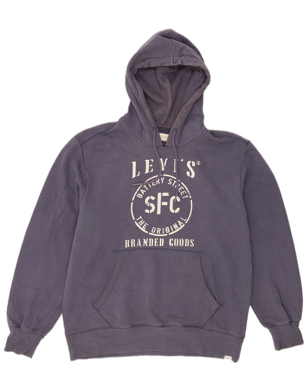 Levi's Sweat à Capuche Graphic Standard Fit Homme Bleu Marine Large