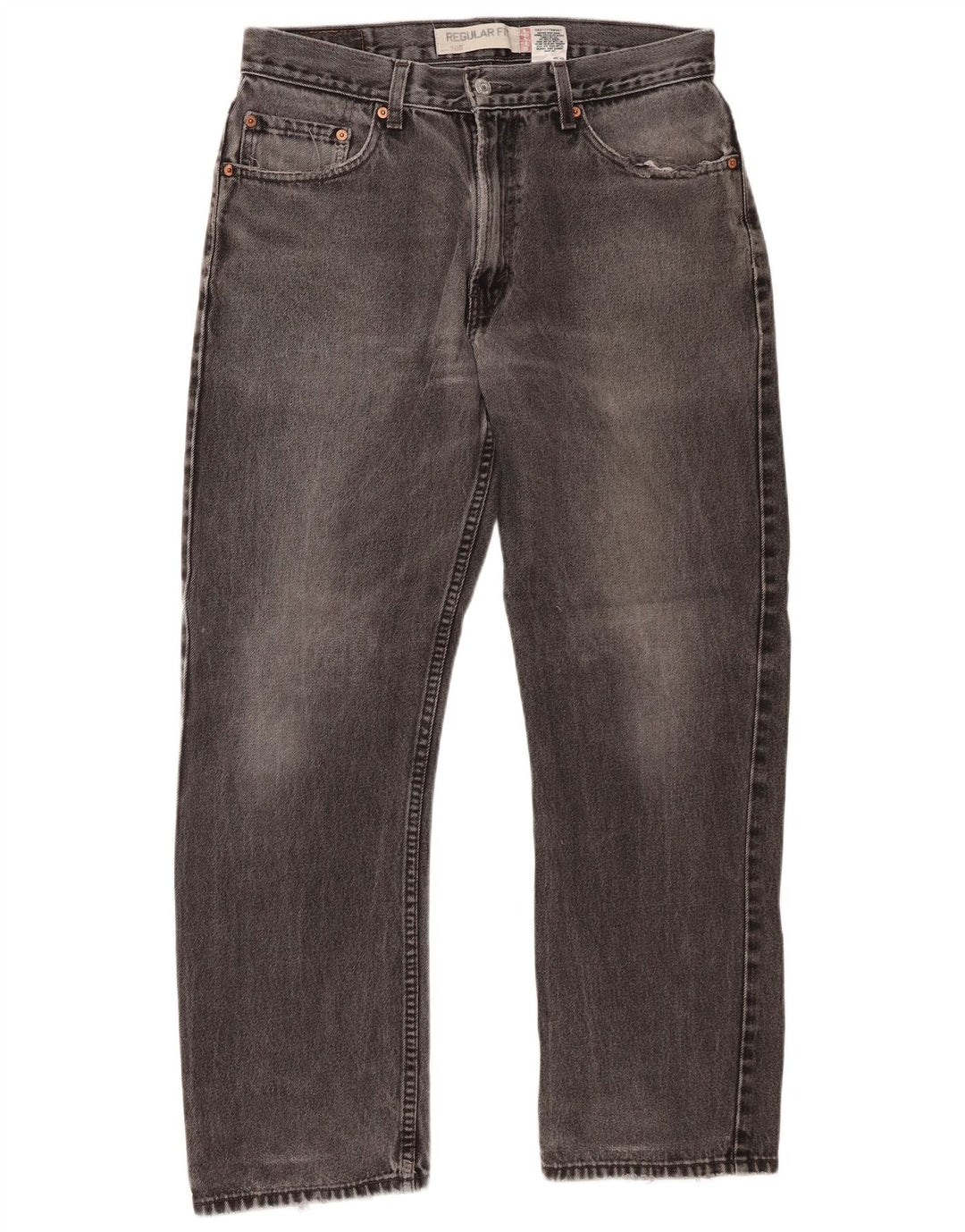 Levi's Jean Droit 505 Regular Fit Homme W33 L30 Gris Coton