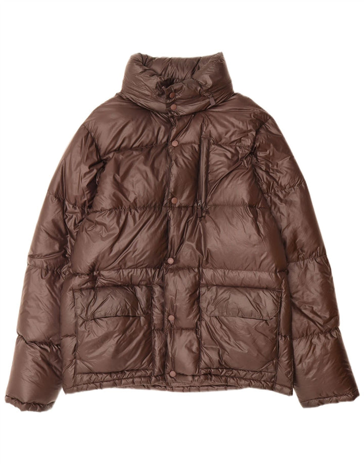Aspesi Veste matelassée à capuche pour homme UK 38 Nylon marron moyen