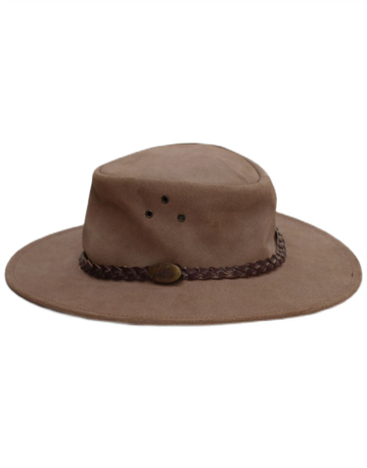 Jacaru Australia Chapeau de cowboy en daim pour homme Taille M/L Marron Western