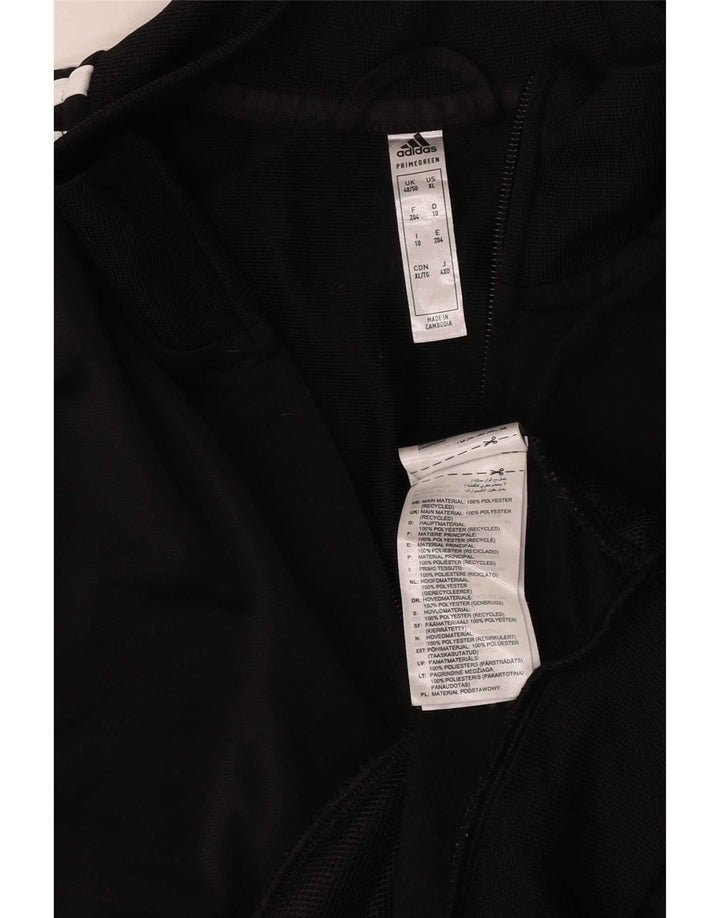 Adidas Veste de survêtement pour homme UK 48/50 XL Noir Polyester