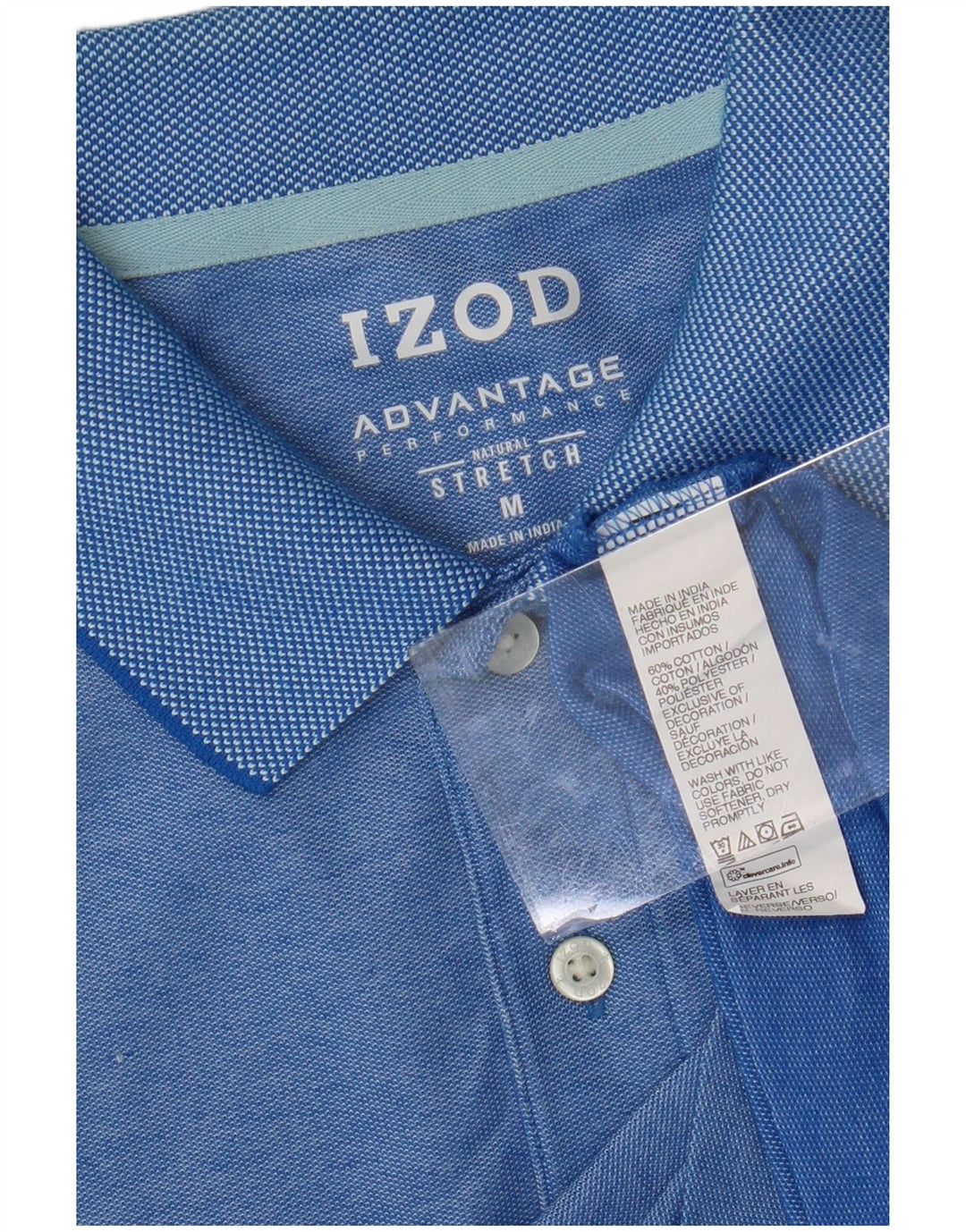 IZOD Polo Homme Bleu Moyen Coton
