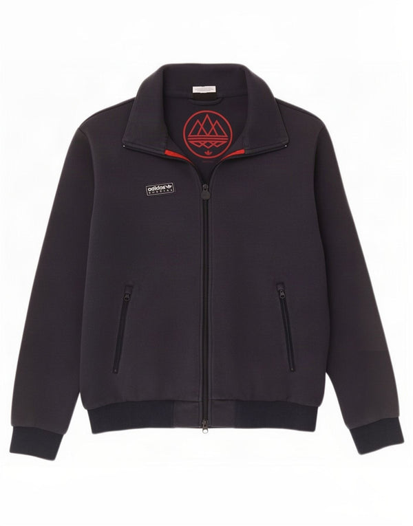 Adidas Veste de survêtement pour homme en coton color block bleu marine moyen