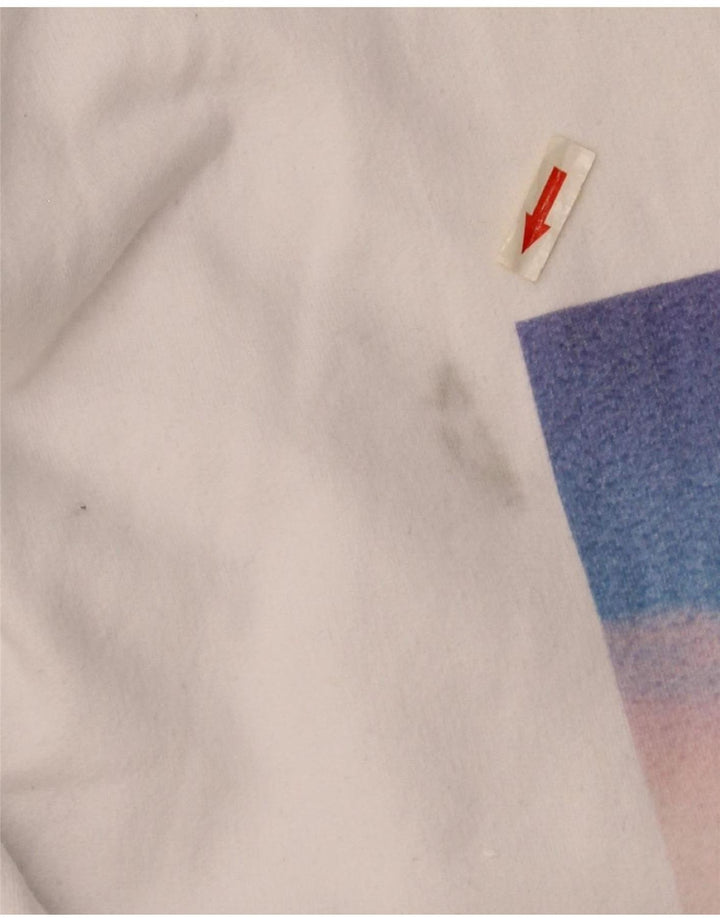 Levi's Sweat-shirt graphique coupe décontractée pour homme 2XL Blanc Coton