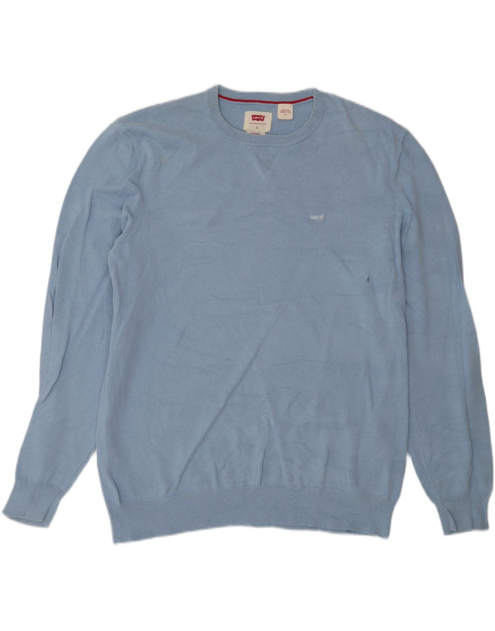Levi's Pull Col Ras-du-Cou Homme Bleu Large Coton