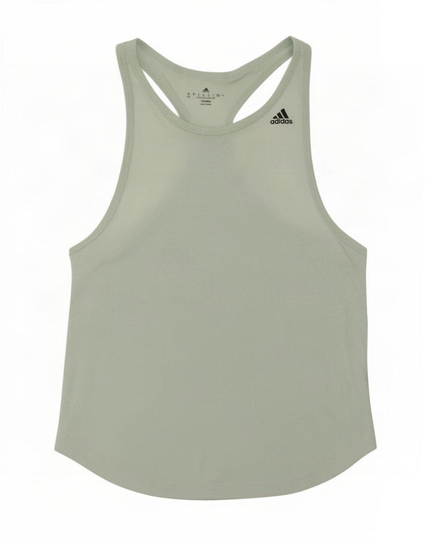 Adidas Climalite Vest Top UK 8/10 Petit Vert Géométrique