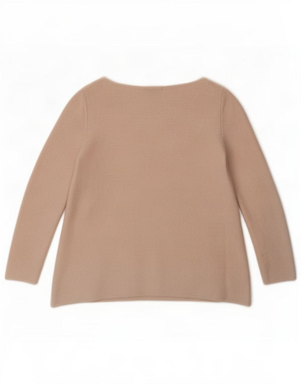 Cos Pull Col Bateau Femme UK 6 XS Laine Beige