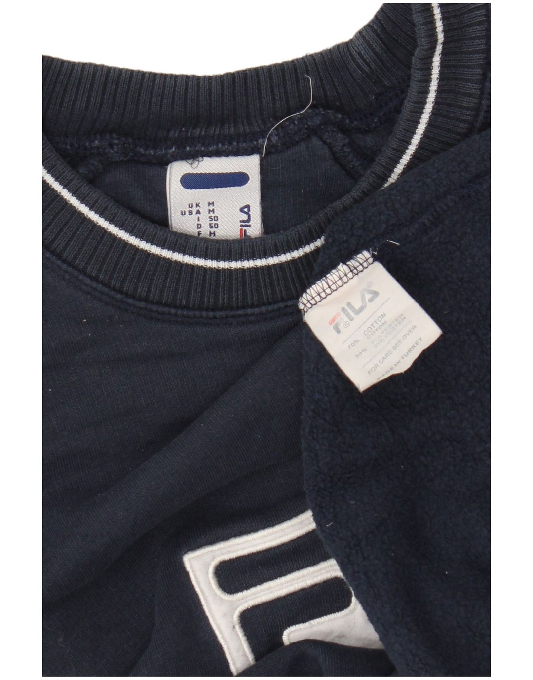 Fila Sweat-Shirt Graphique Homme Bleu Marine Moyen Coton