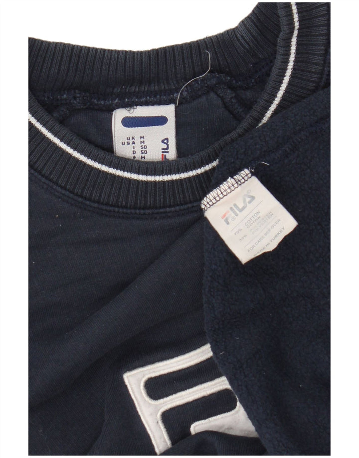 Fila Sweat-Shirt Graphique Homme Bleu Marine Moyen Coton