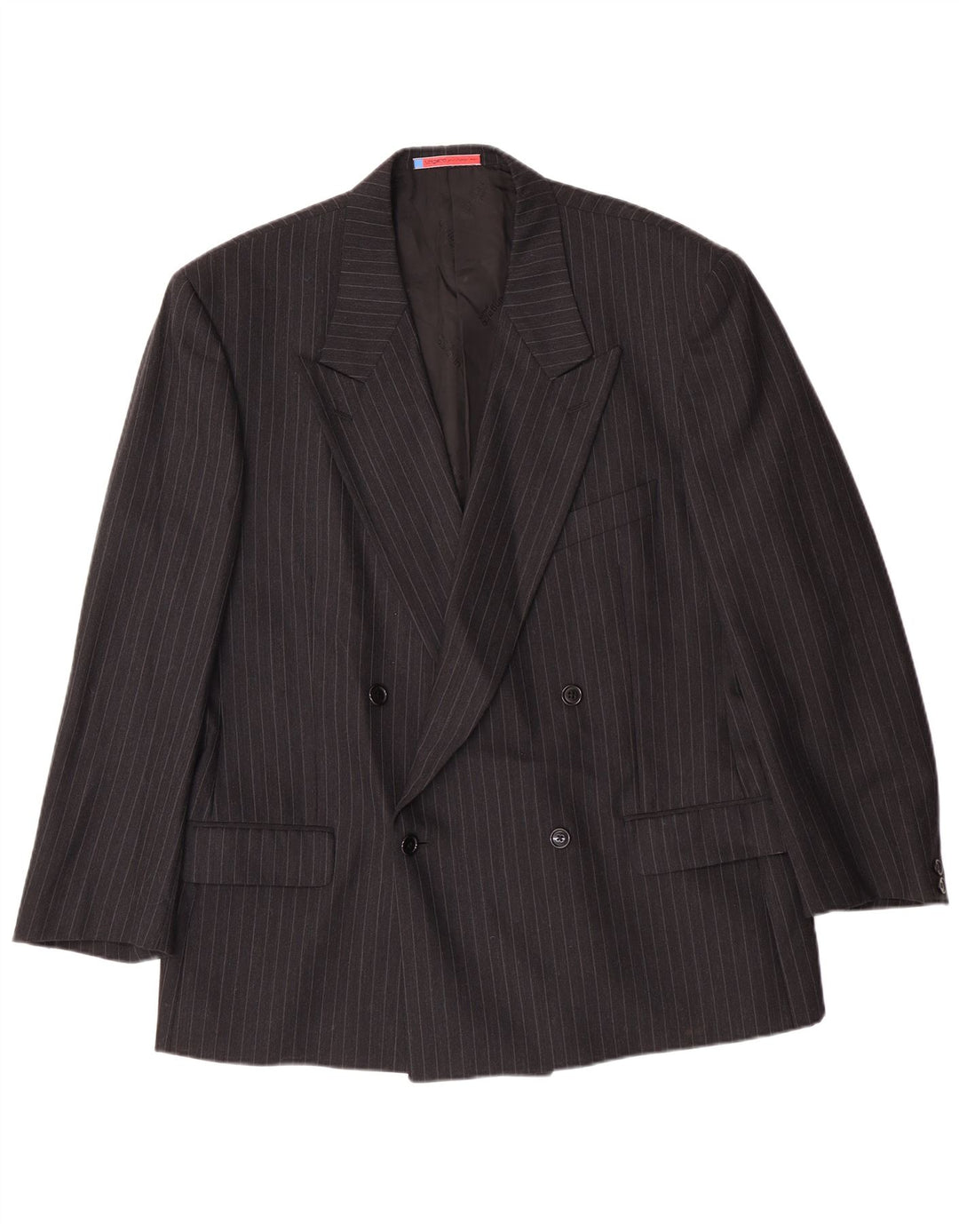 UNGARO Veste Blazer Homme IT 54 2XL Noir à Rayures Classiques