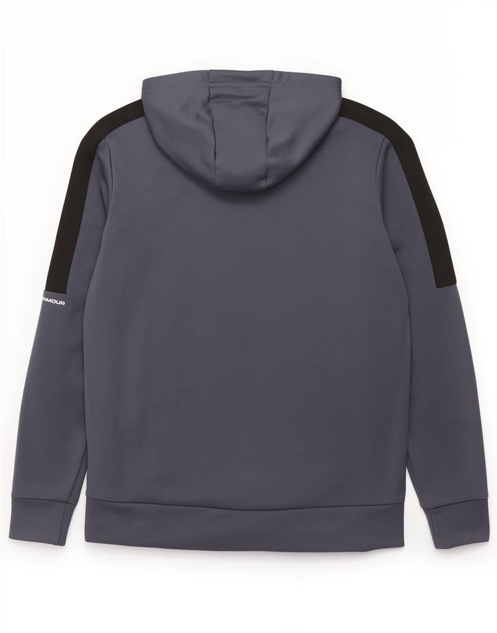 Under Armour Sweat à capuche zippé pour homme Small Bleu Polyester