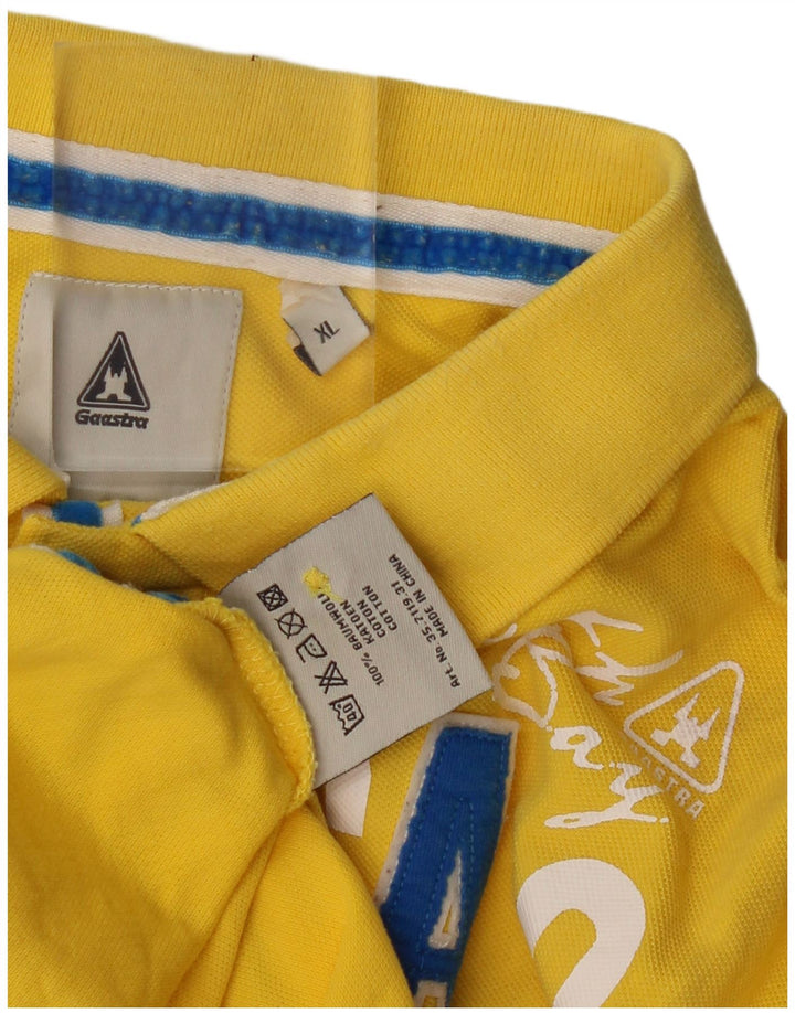 Gaastra Polo Graphique Homme XL Jaune Coton